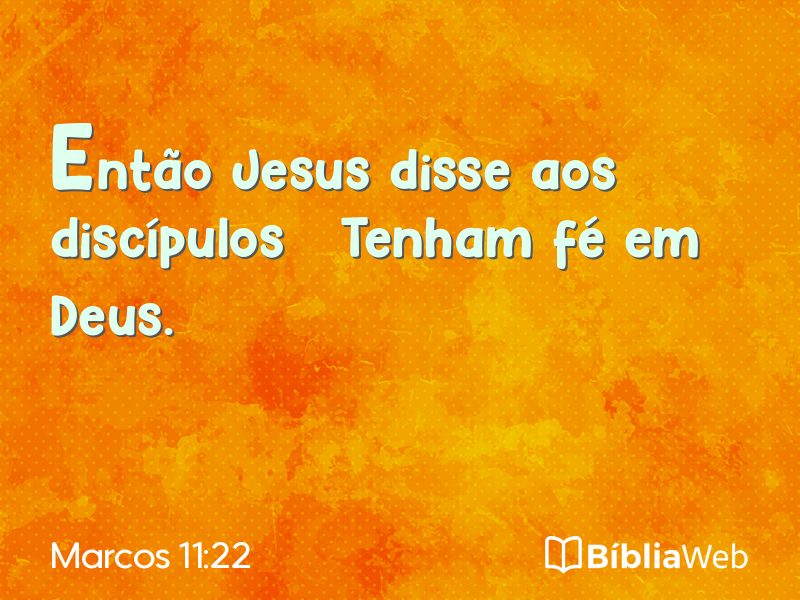 Marcos 11:22 em imagem para compartilhar