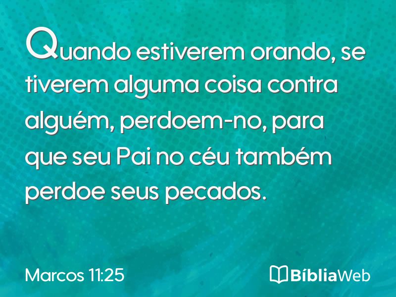 Marcos 11:25 em imagem para compartilhar