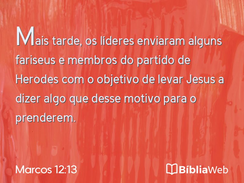 Marcos 12:13 em imagem para compartilhar