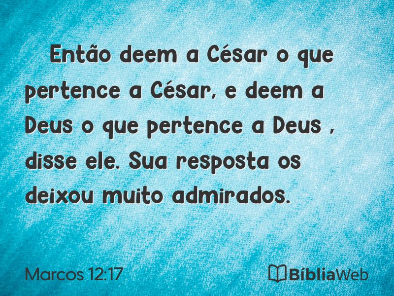 Marcos 12:17 em imagem para compartilhar