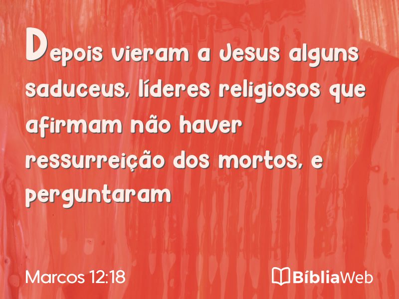 Marcos 12:18 em imagem para compartilhar