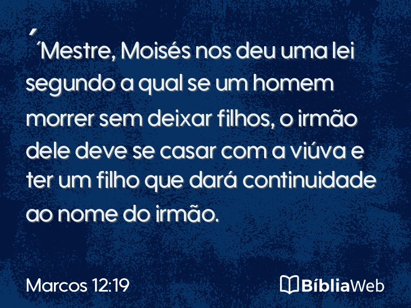 Marcos 12:19 em imagem para compartilhar