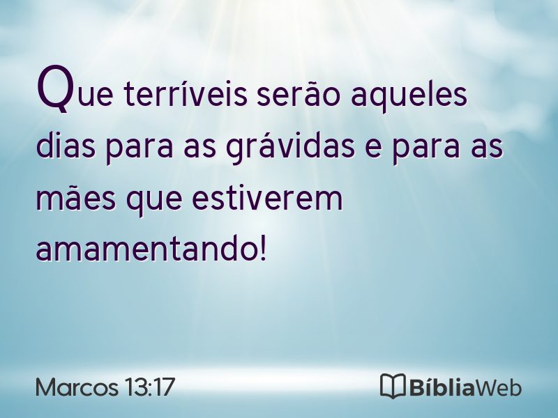 Marcos 13:17 em imagem para compartilhar