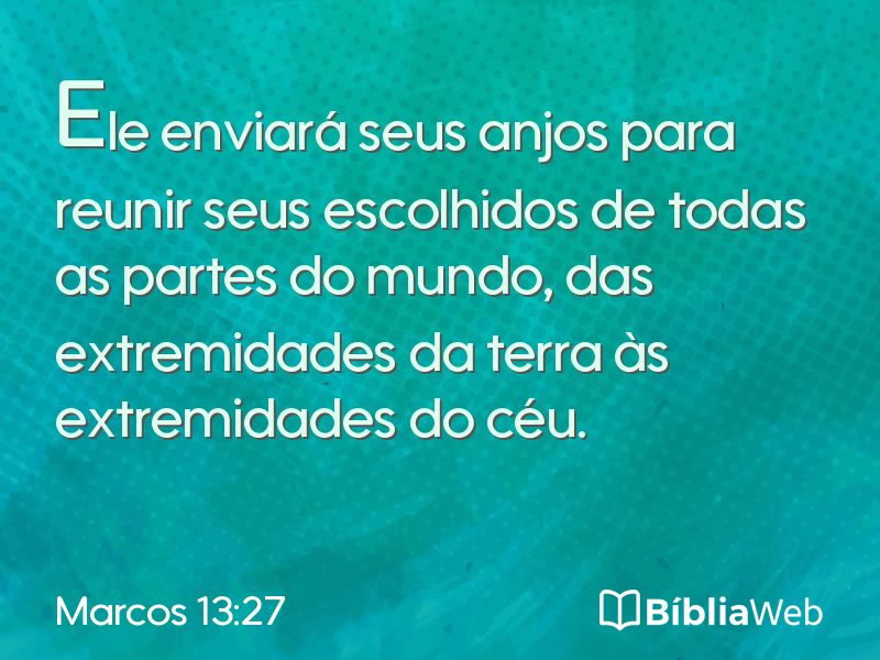 Marcos 13:27 em imagem para compartilhar