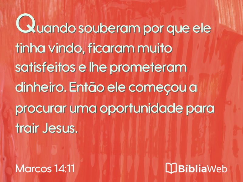 Marcos 14:11 em imagem para compartilhar