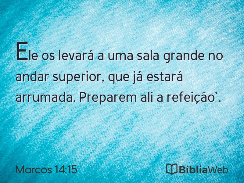 Marcos 14:15 em imagem para compartilhar