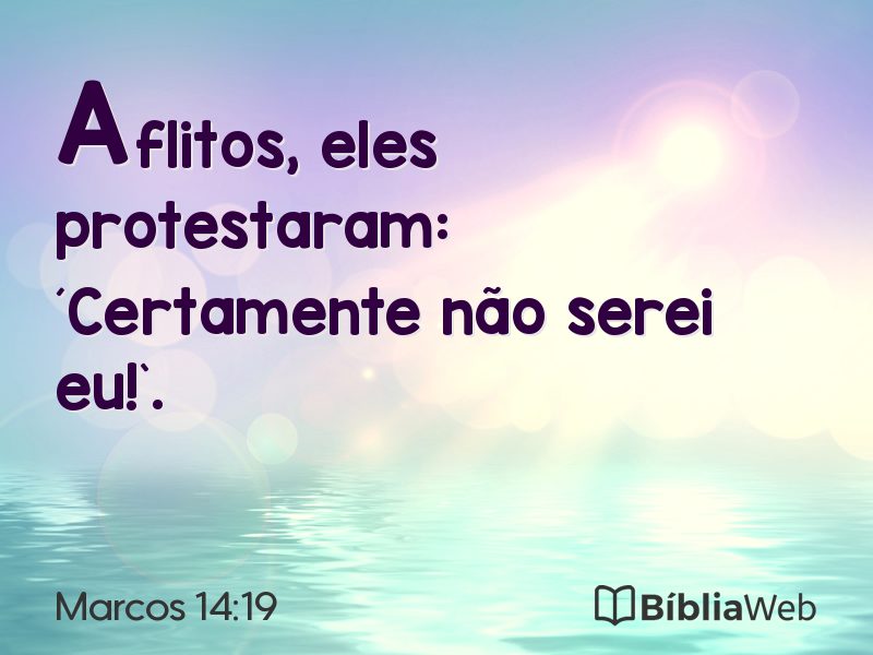 Marcos 14:19 em imagem para compartilhar