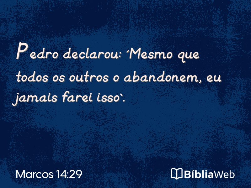 Marcos 14:29 em imagem para compartilhar