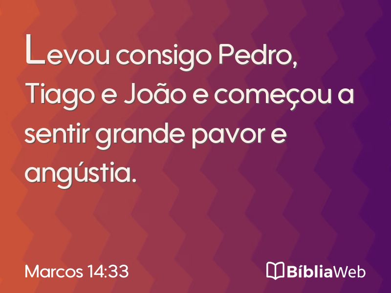 Marcos 14:33 em imagem para compartilhar