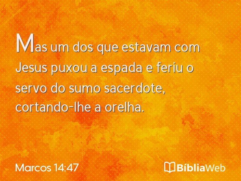 Marcos 14:47 em imagem para compartilhar