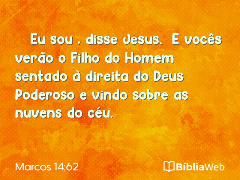 Marcos 14:62 em imagem para compartilhar