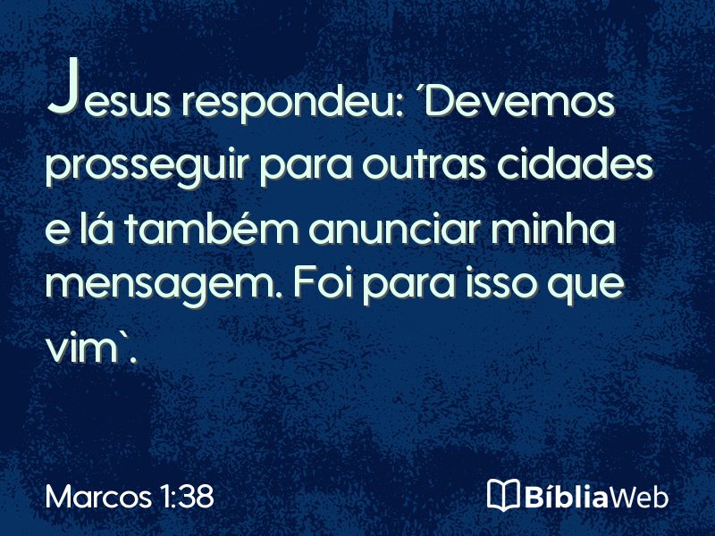 Marcos 1:38 em imagem para compartilhar