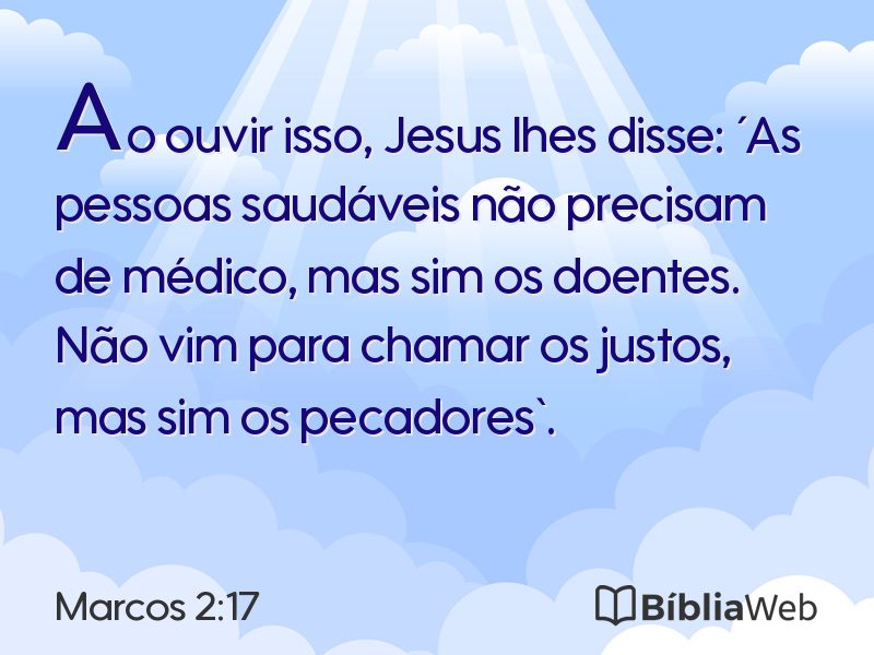 Marcos 2:17 em imagem para compartilhar