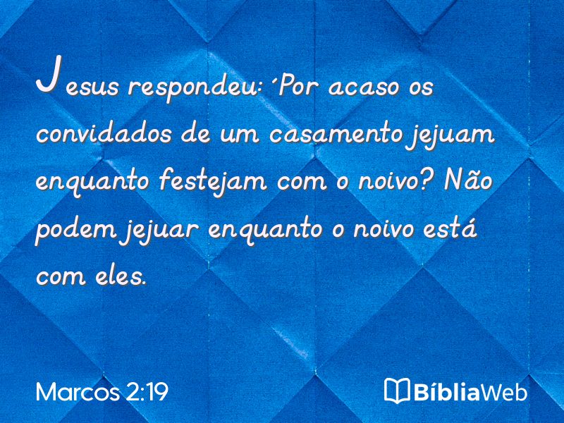Marcos 2:19 em imagem para compartilhar