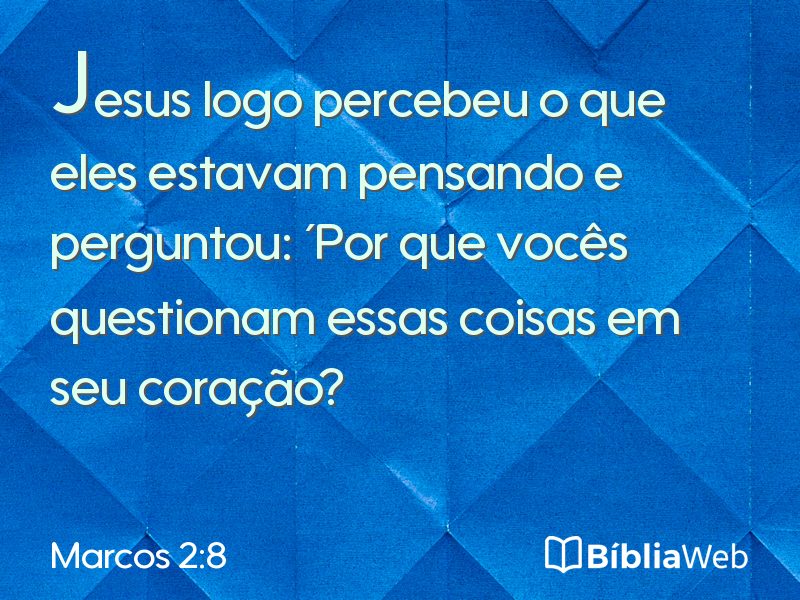 Marcos 2:8 em imagem para compartilhar