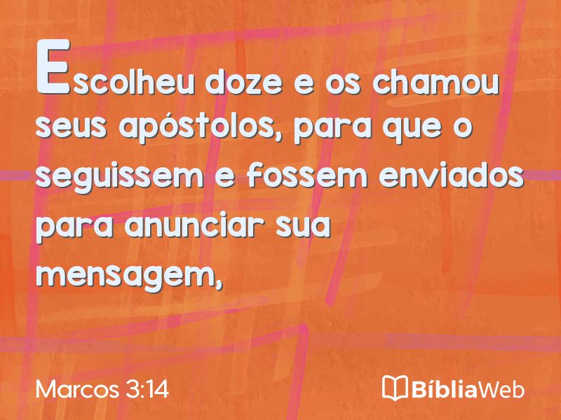 Marcos 3:14 em imagem para compartilhar