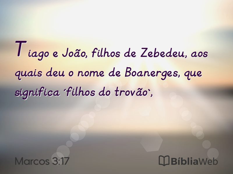 Marcos 3:17 em imagem para compartilhar
