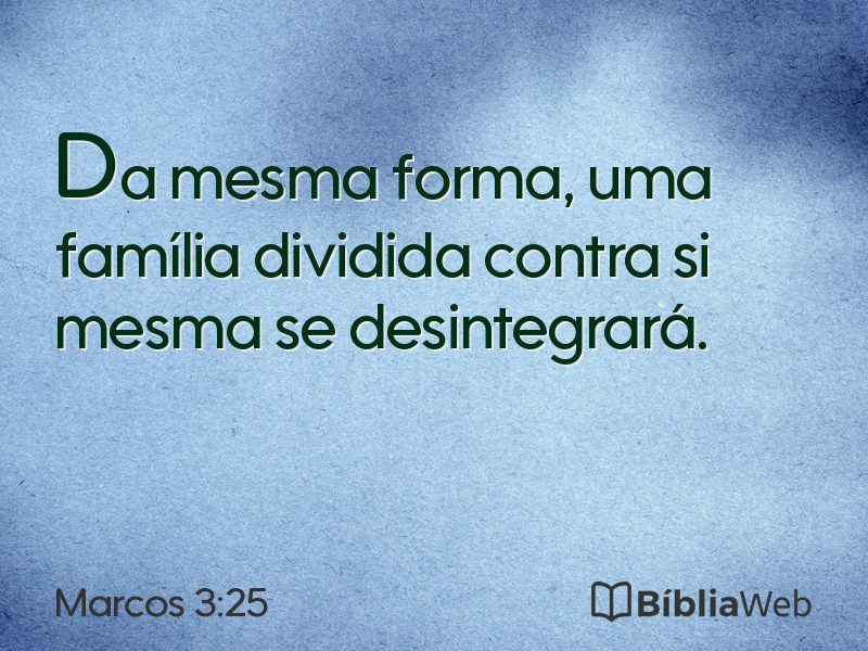 Marcos 3:25 em imagem para compartilhar