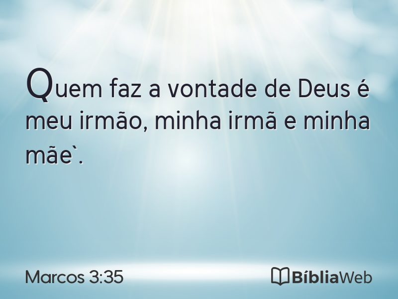 Marcos 3:35 em imagem para compartilhar