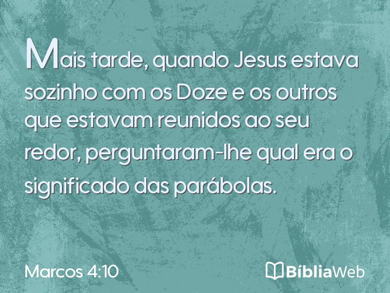 Marcos 4:10 em imagem para compartilhar