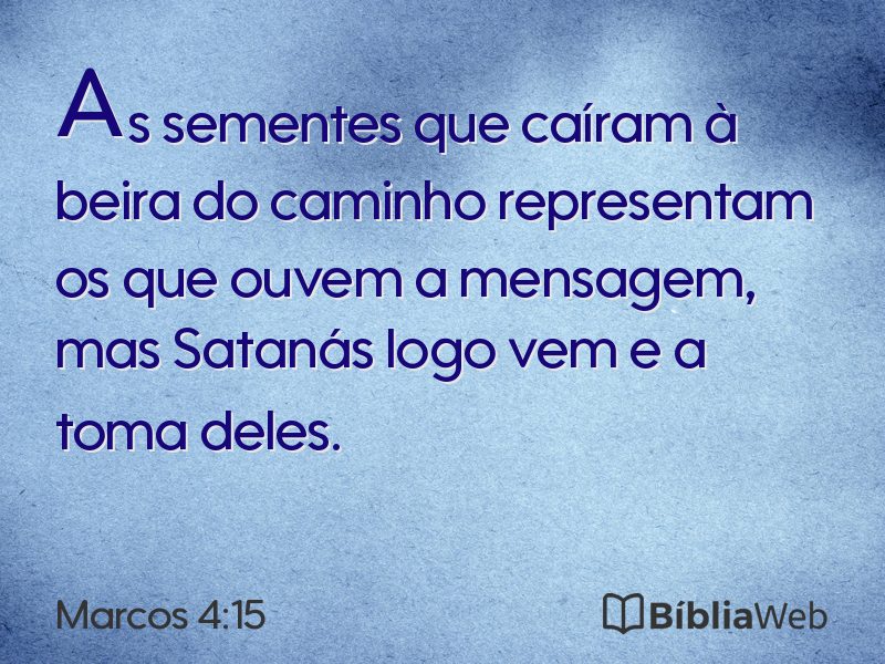 Marcos 4:15 em imagem para compartilhar