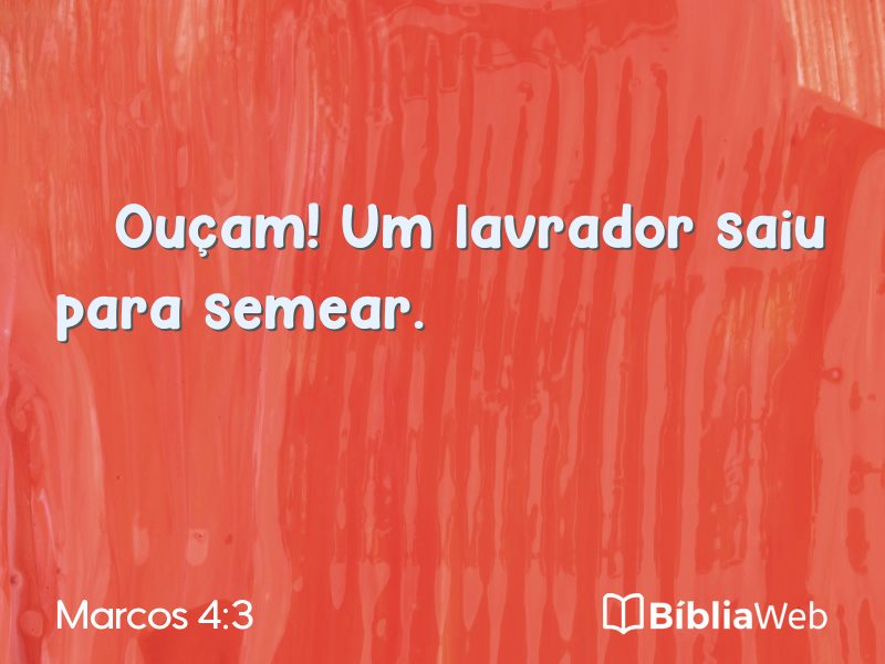Marcos 4:3 em imagem para compartilhar