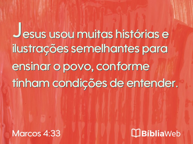 Marcos 4:33 em imagem para compartilhar