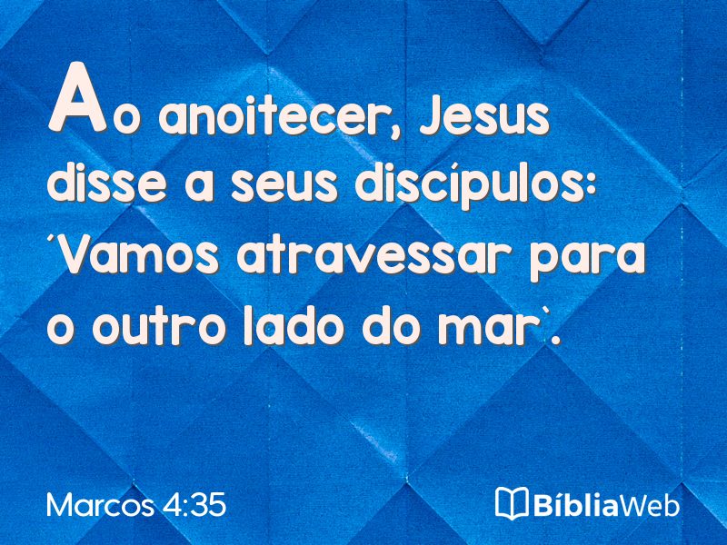 Marcos 4:35 em imagem para compartilhar