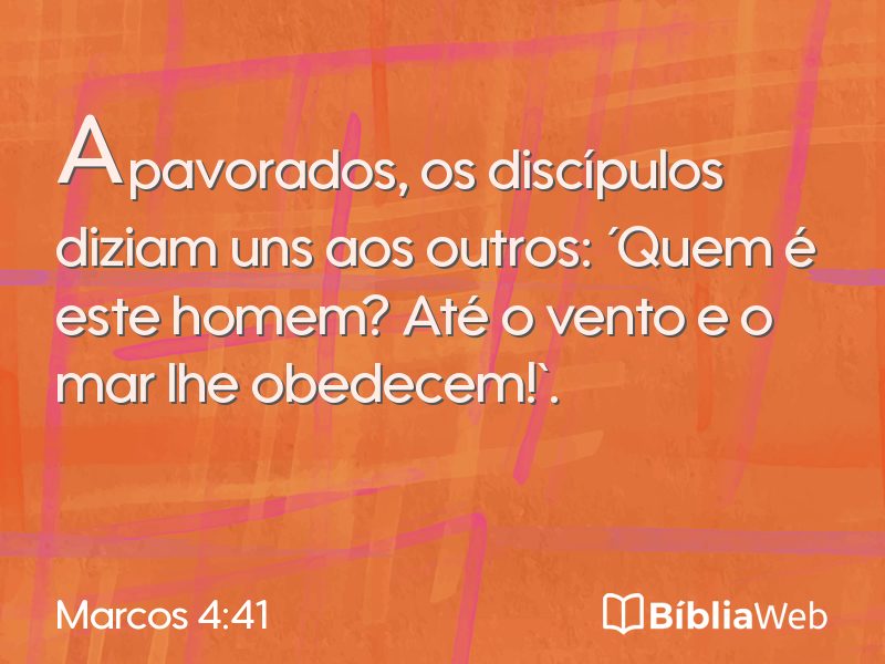 Marcos 4:41 em imagem para compartilhar