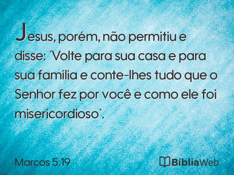 Marcos 5:19 em imagem para compartilhar