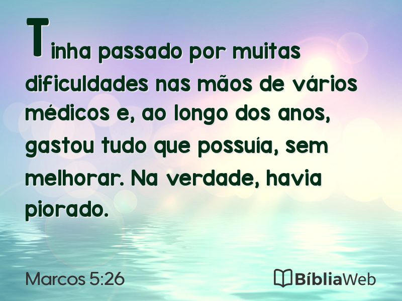 Marcos 5:26 em imagem para compartilhar