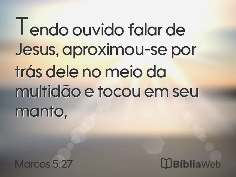 Marcos 5:27 em imagem para compartilhar