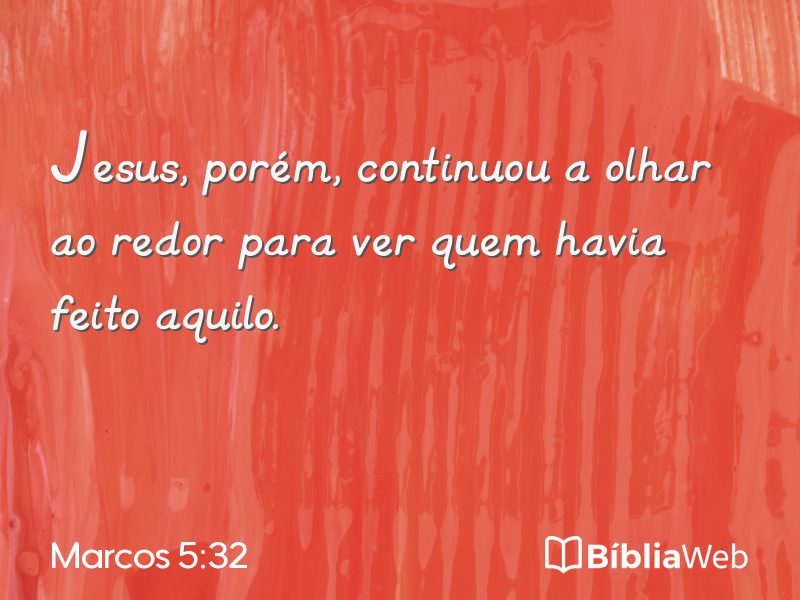 Marcos 5:32 em imagem para compartilhar
