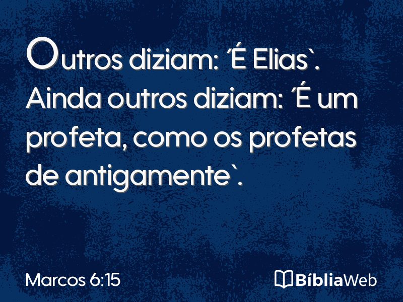 Marcos 6:15 em imagem para compartilhar