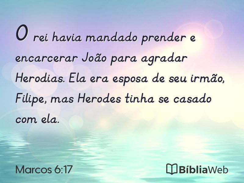 Marcos 6:17 em imagem para compartilhar