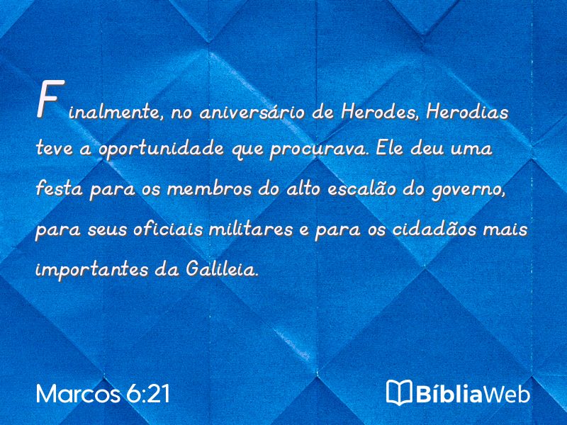 Marcos 6:21 em imagem para compartilhar
