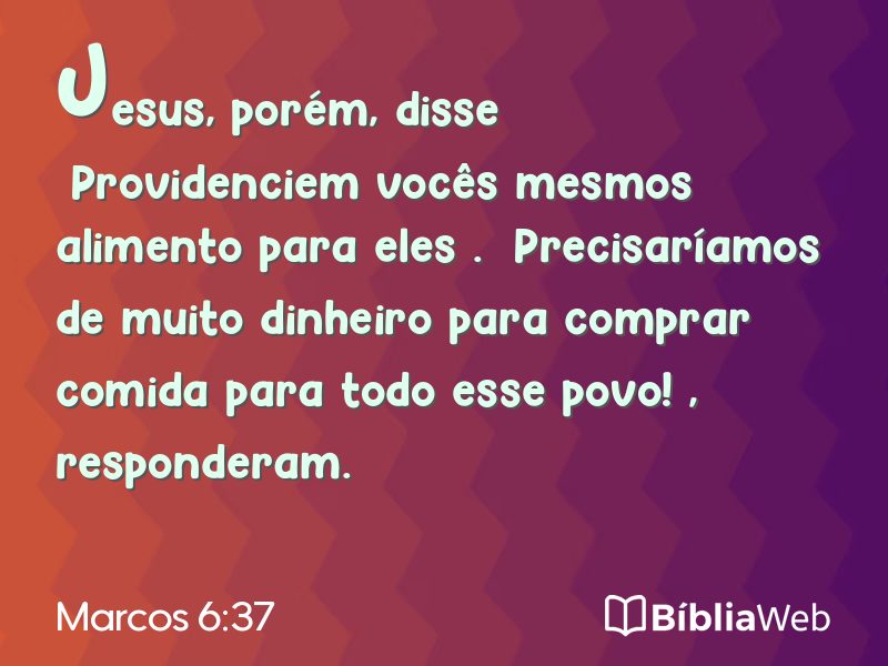 Marcos 6:37 em imagem para compartilhar