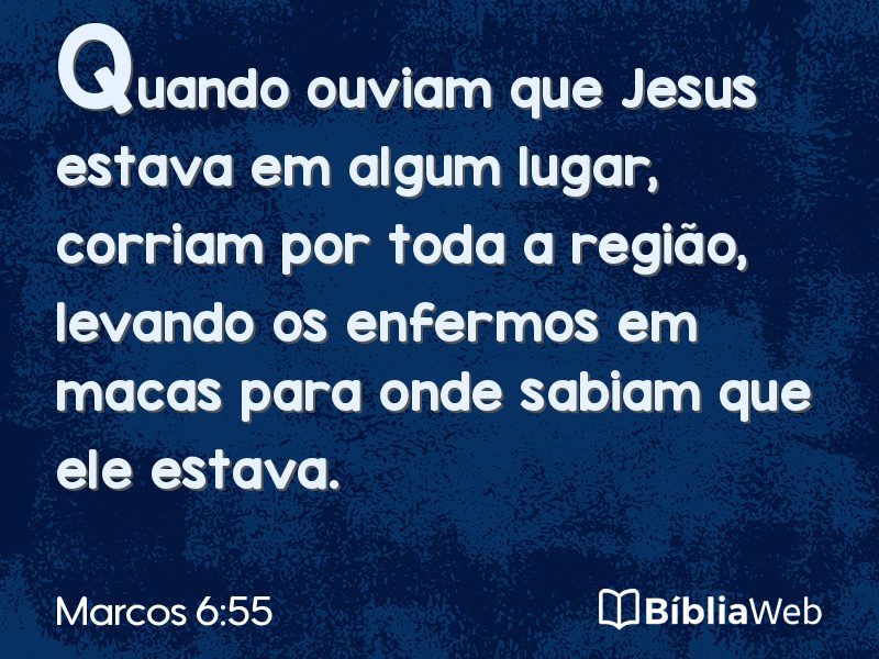 Marcos 6:55 em imagem para compartilhar