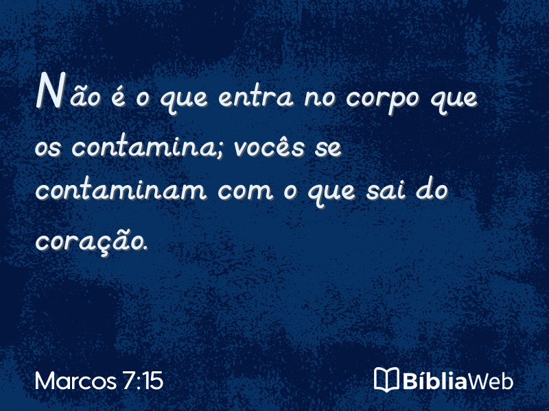 Marcos 7:15 em imagem para compartilhar