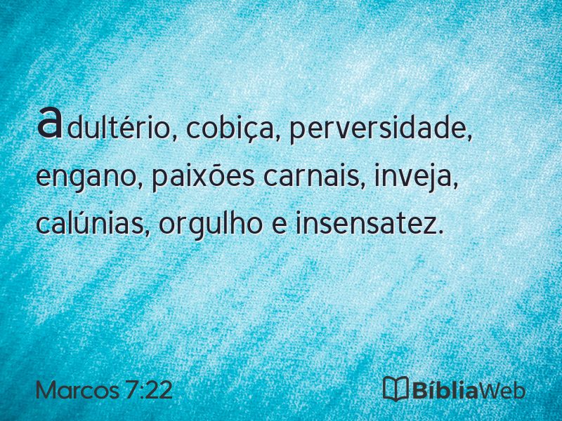 Marcos 7:22 em imagem para compartilhar