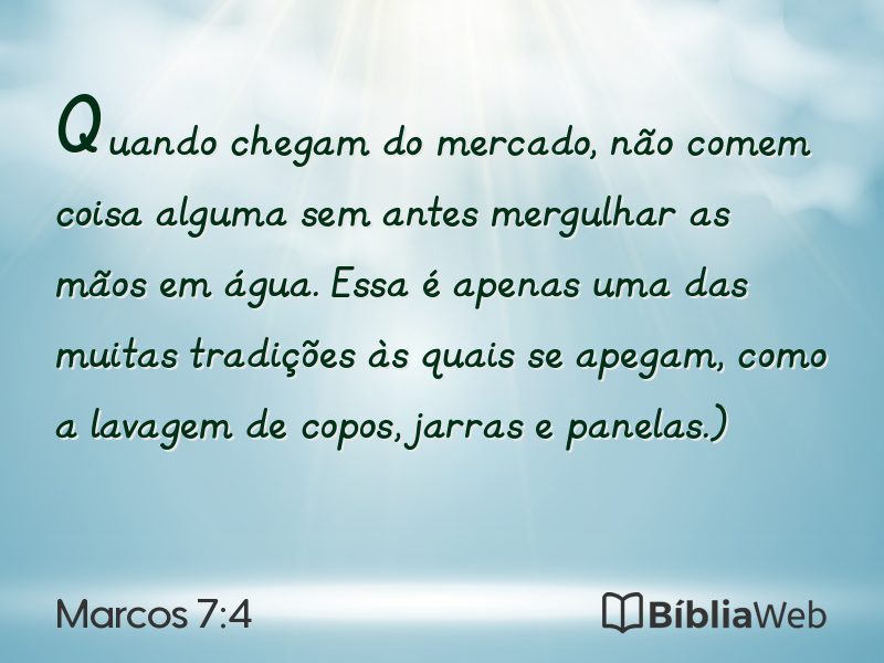Marcos 7:4 em imagem para compartilhar