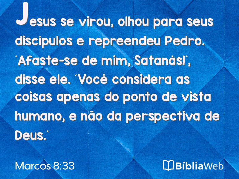 Marcos 8:33 em imagem para compartilhar