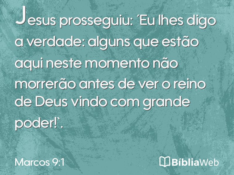 Marcos 9:1 em imagem para compartilhar
