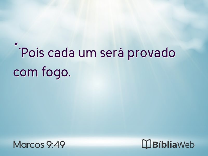 Marcos 9:49 em imagem para compartilhar
