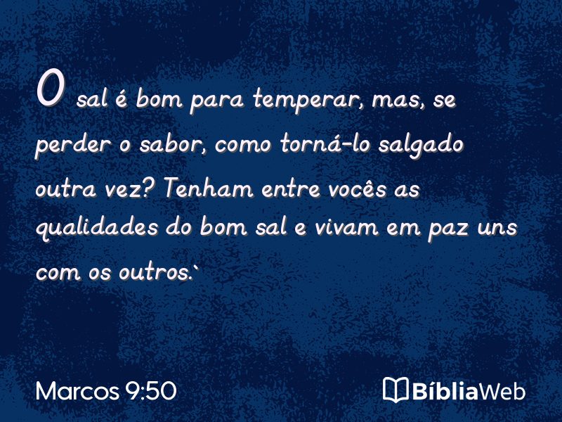 Marcos 9:50 em imagem para compartilhar