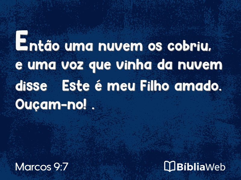Marcos 9:7 em imagem para compartilhar