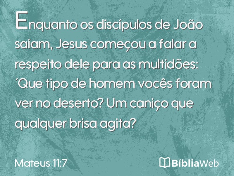 Mateus 11:7 em imagem para compartilhar