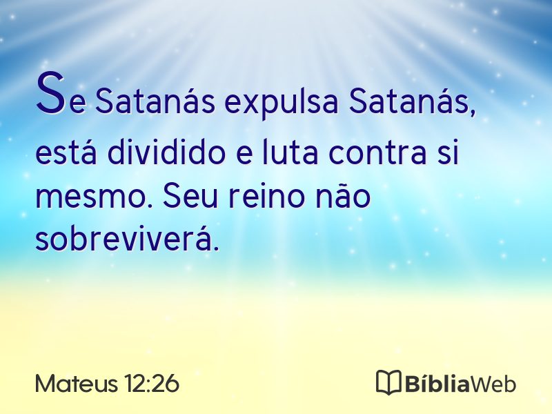 Mateus 12:26 em imagem para compartilhar