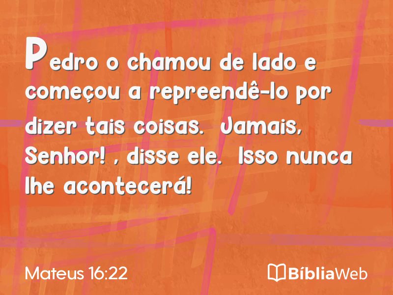 Mateus 16:22 em imagem para compartilhar