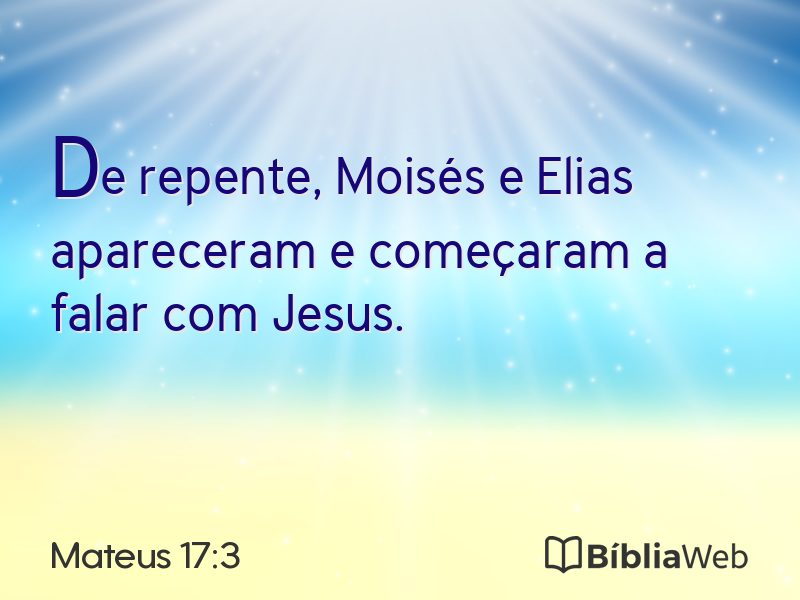 Mateus 17:3 em imagem para compartilhar